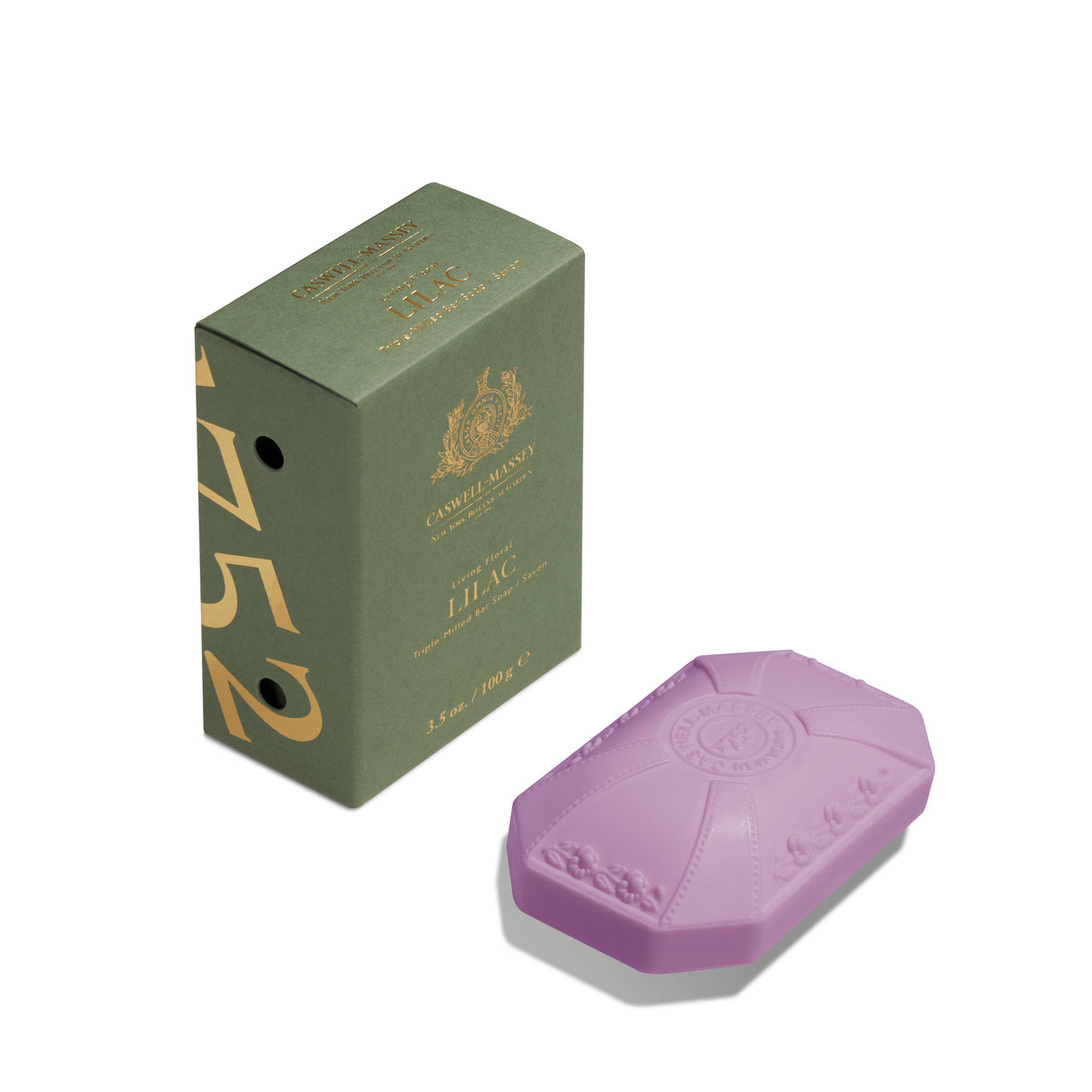 Caswell-Massey Lilac Bar Soap, Single Soap