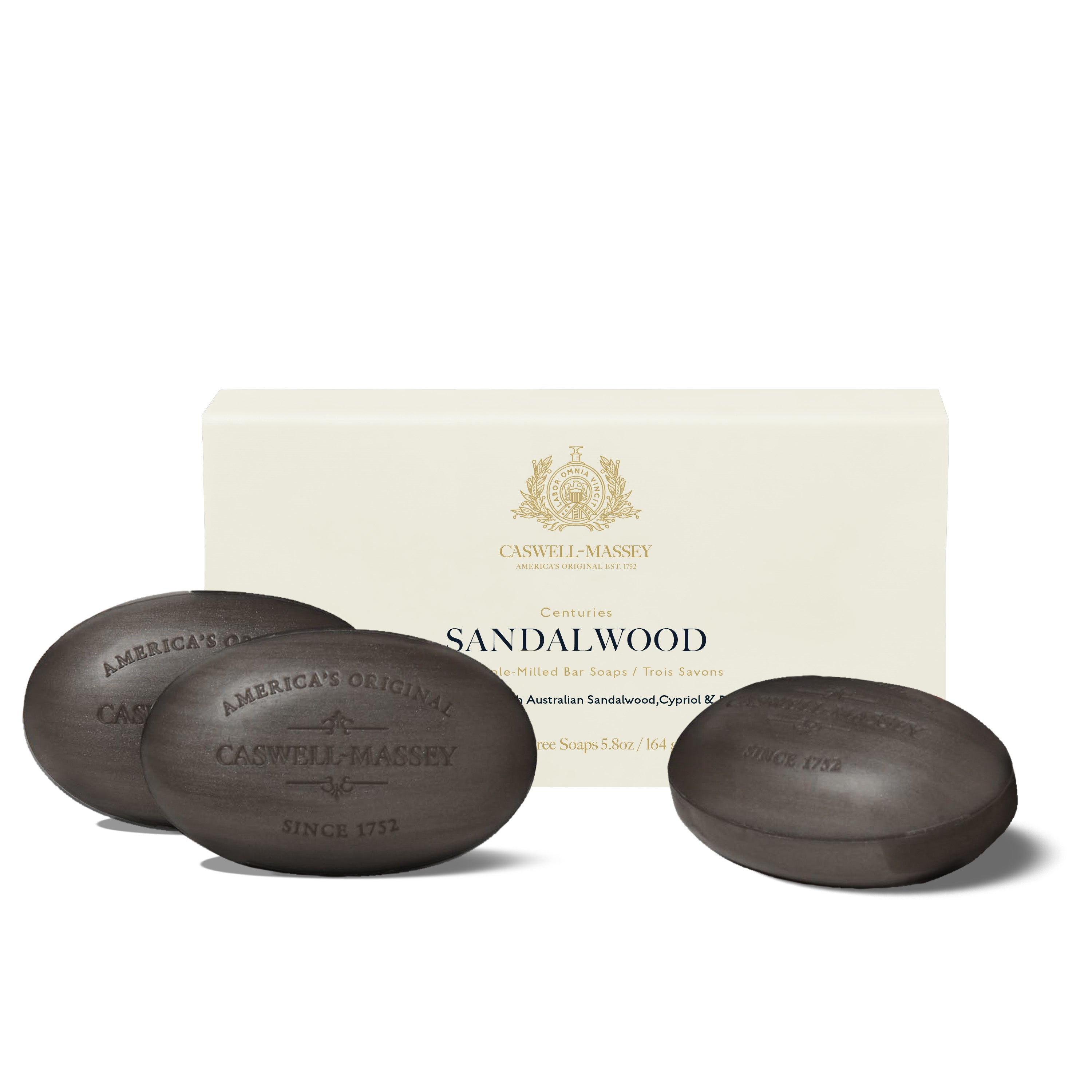 Sandalwood Bar Soap Bar Soap Caswell-Massey® 3-Soap Set