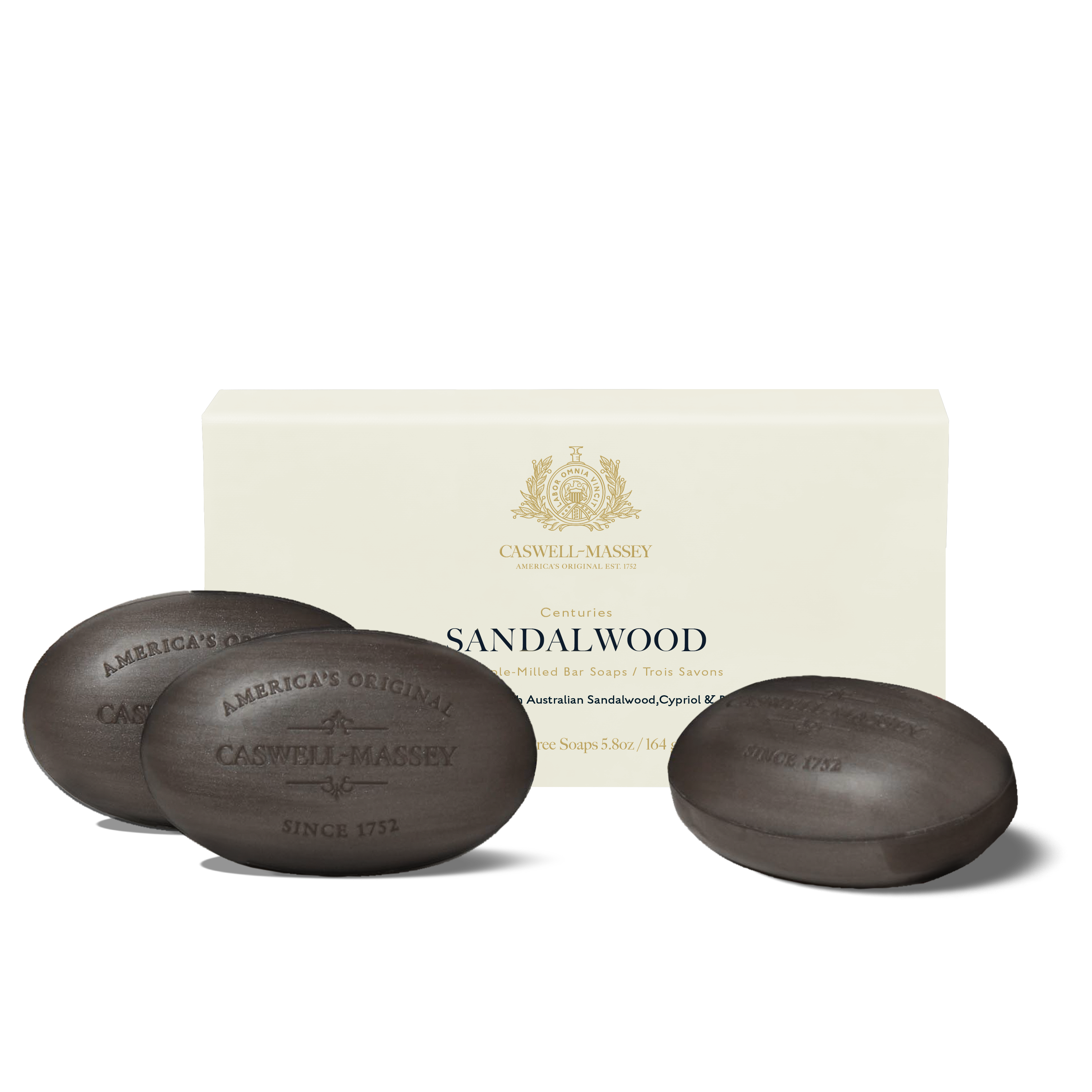 Sandalwood Bar Soap Bar Soap Caswell-Massey® 3-Soap Set