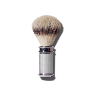 Ribbed Chrome Shave Brush Mens Hard Goods Caswell-Massey®   