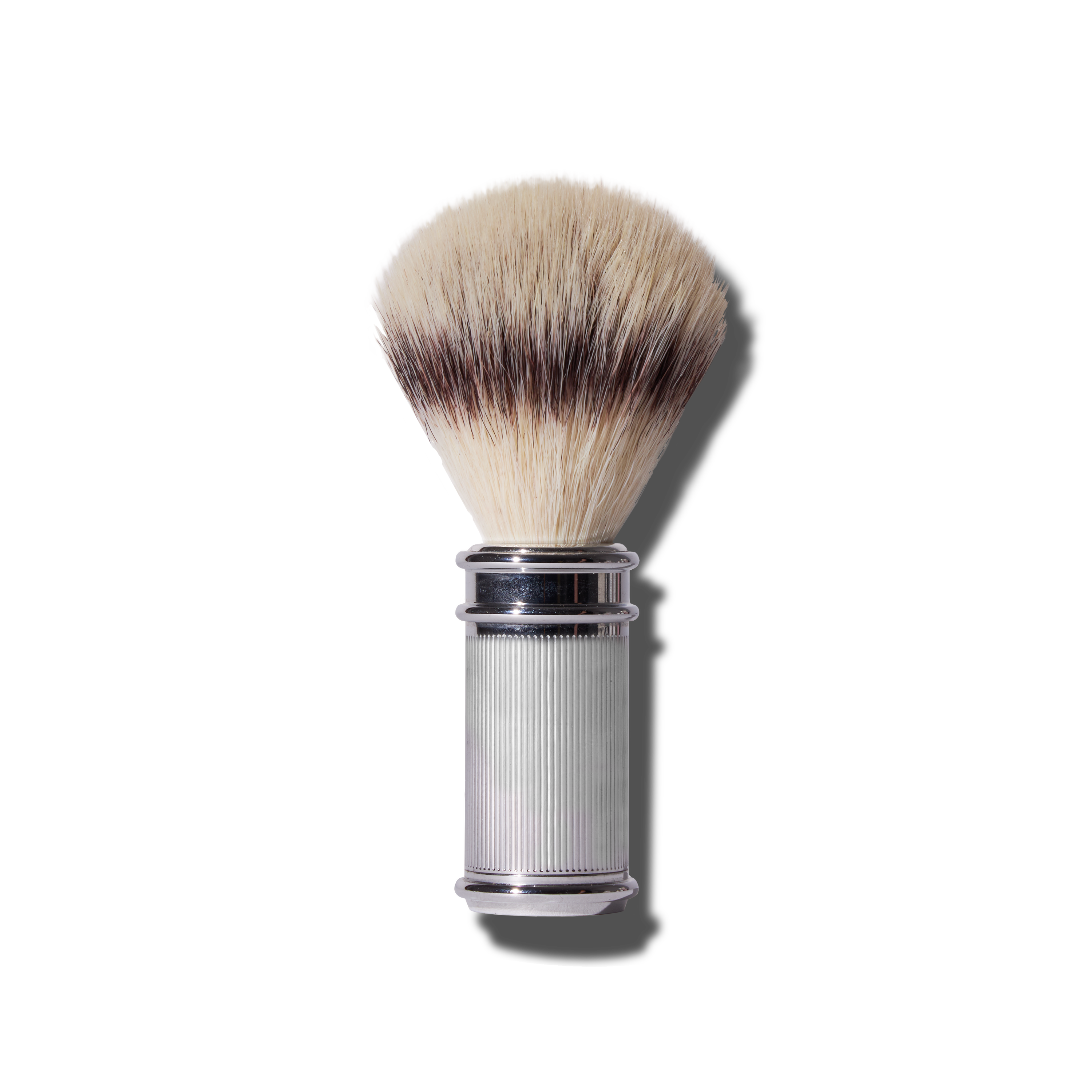 Ribbed Chrome Shave Brush Mens Hard Goods Caswell-Massey®   