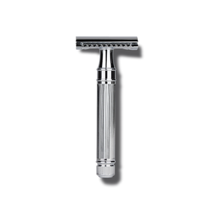 Ribbed Chrome Double-Edged Razor Mens Hard Goods Caswell-Massey®   