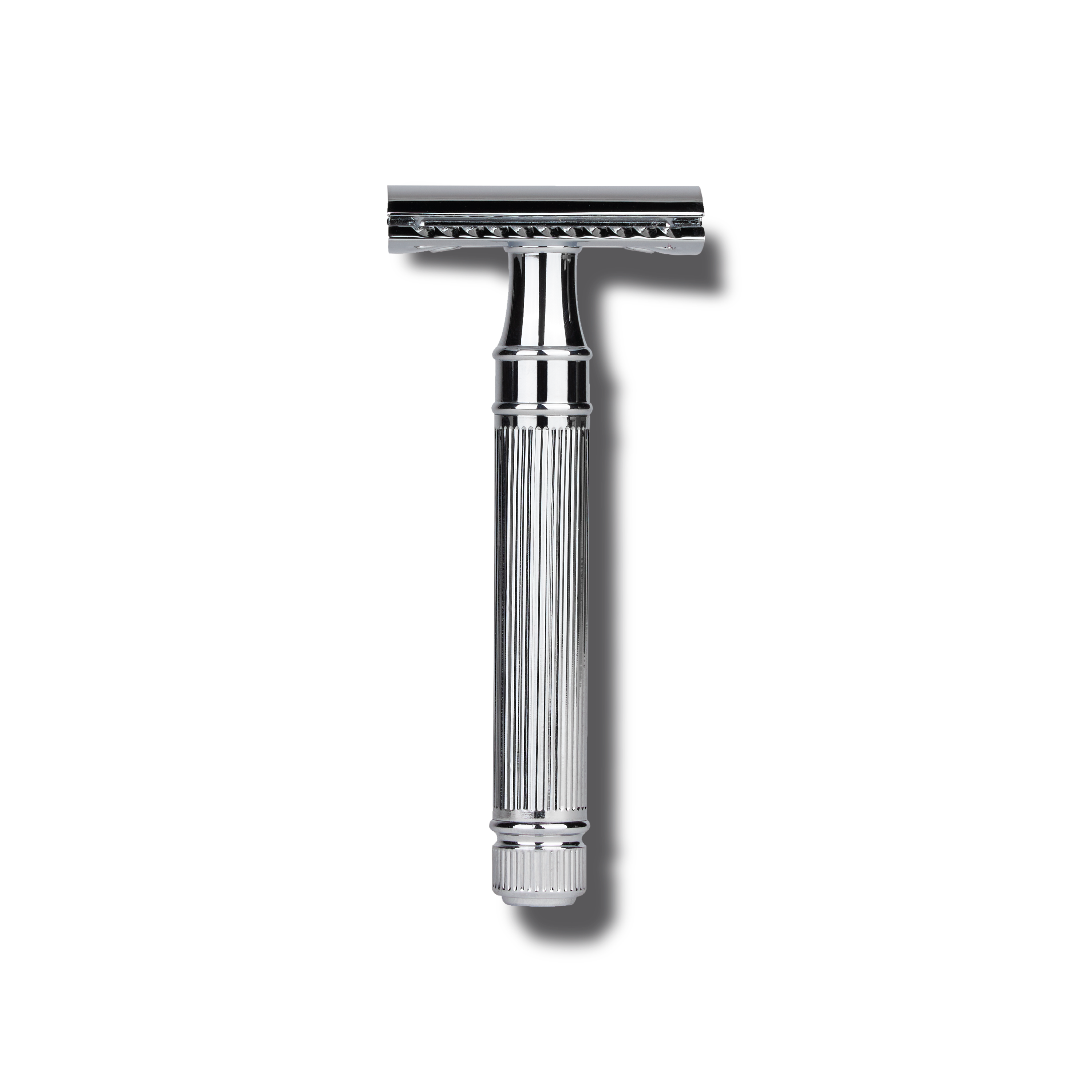 Ribbed Chrome Double-Edged Razor Mens Hard Goods Caswell-Massey®   