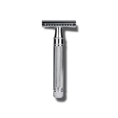 Ribbed Chrome Double-Edged Razor Mens Hard Goods Caswell-Massey®   