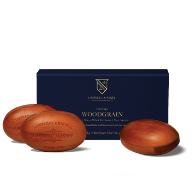 Woodgrain Sandalwood Bar Soap Bar Soap Caswell-Massey® 3-Soap Set  