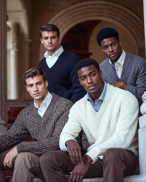 a group of men posing for a picture