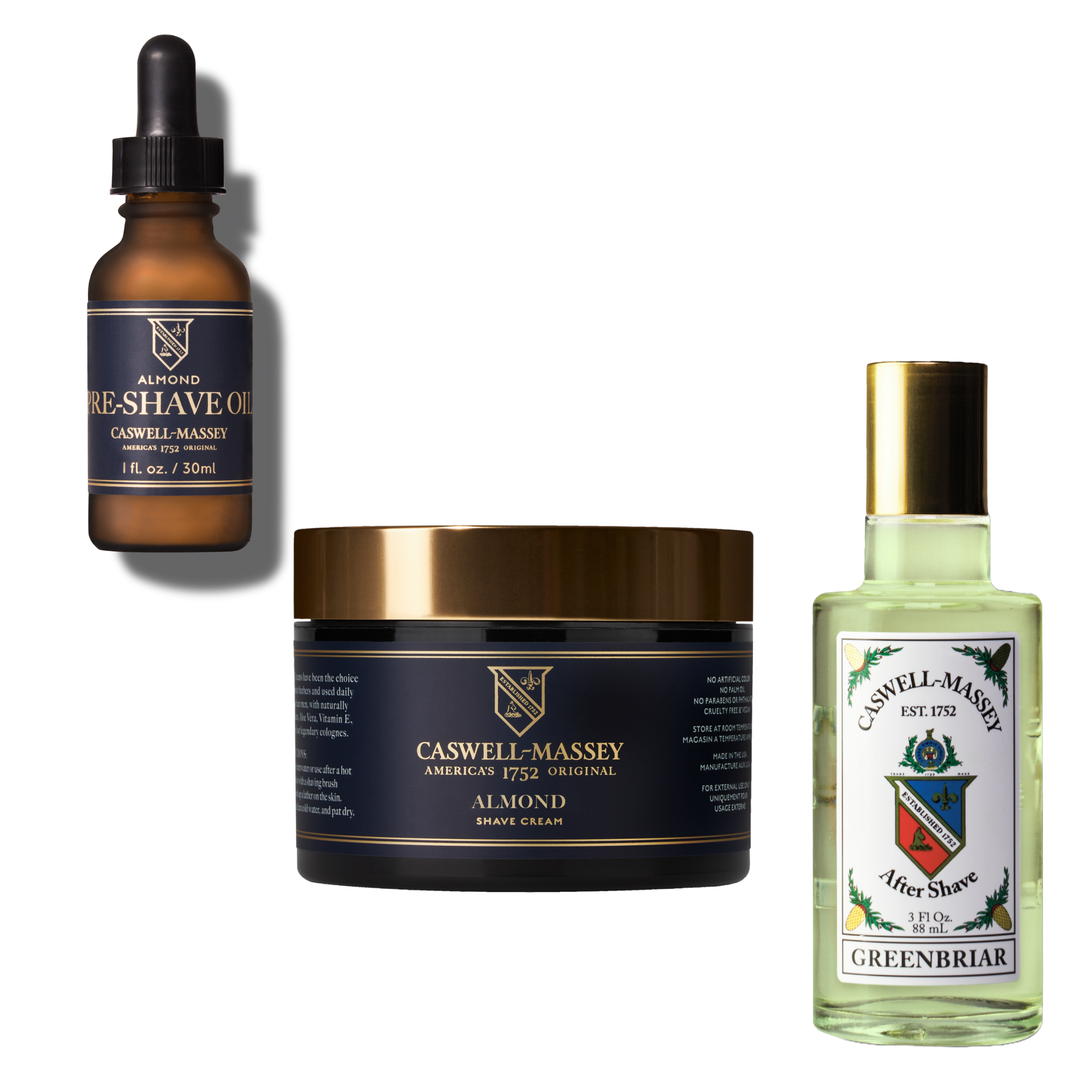 Shave Bundle: Moisturizing Oil + Shave Cream + Aftershave Aftershave Fast Bundle