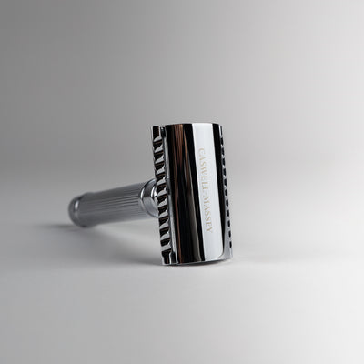 Ribbed Chrome Double-Edged Razor Mens Hard Goods Caswell-Massey®   